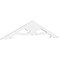 Ekena Millwork Pitch Cornelia Architectural Grade PVC Gable Pediment, 72"W x 15"H x 1"P (5/12) GPP072X015X100CRN - alternate 1